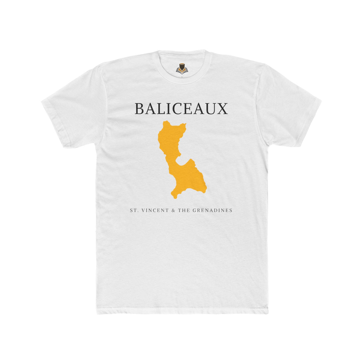 Baliceaux Map T-Shirt — St. Vincent & the Grenadines Island Tee