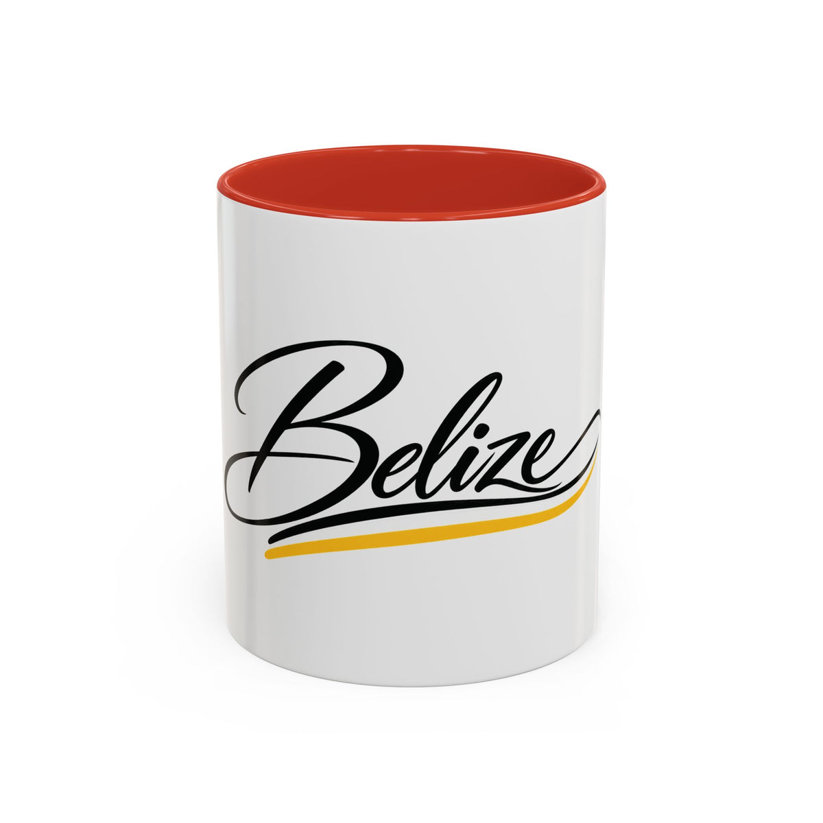 Belize Script Accent Coffee Mug — Tropical Travel Souvenir (11/15oz)