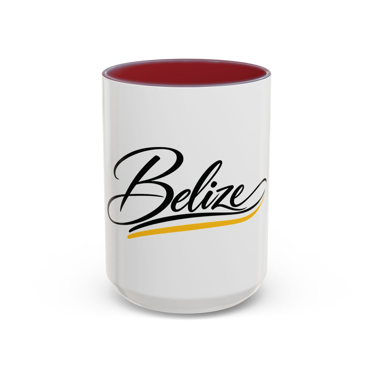 Belize Script Accent Coffee Mug — Tropical Travel Souvenir (11/15oz)