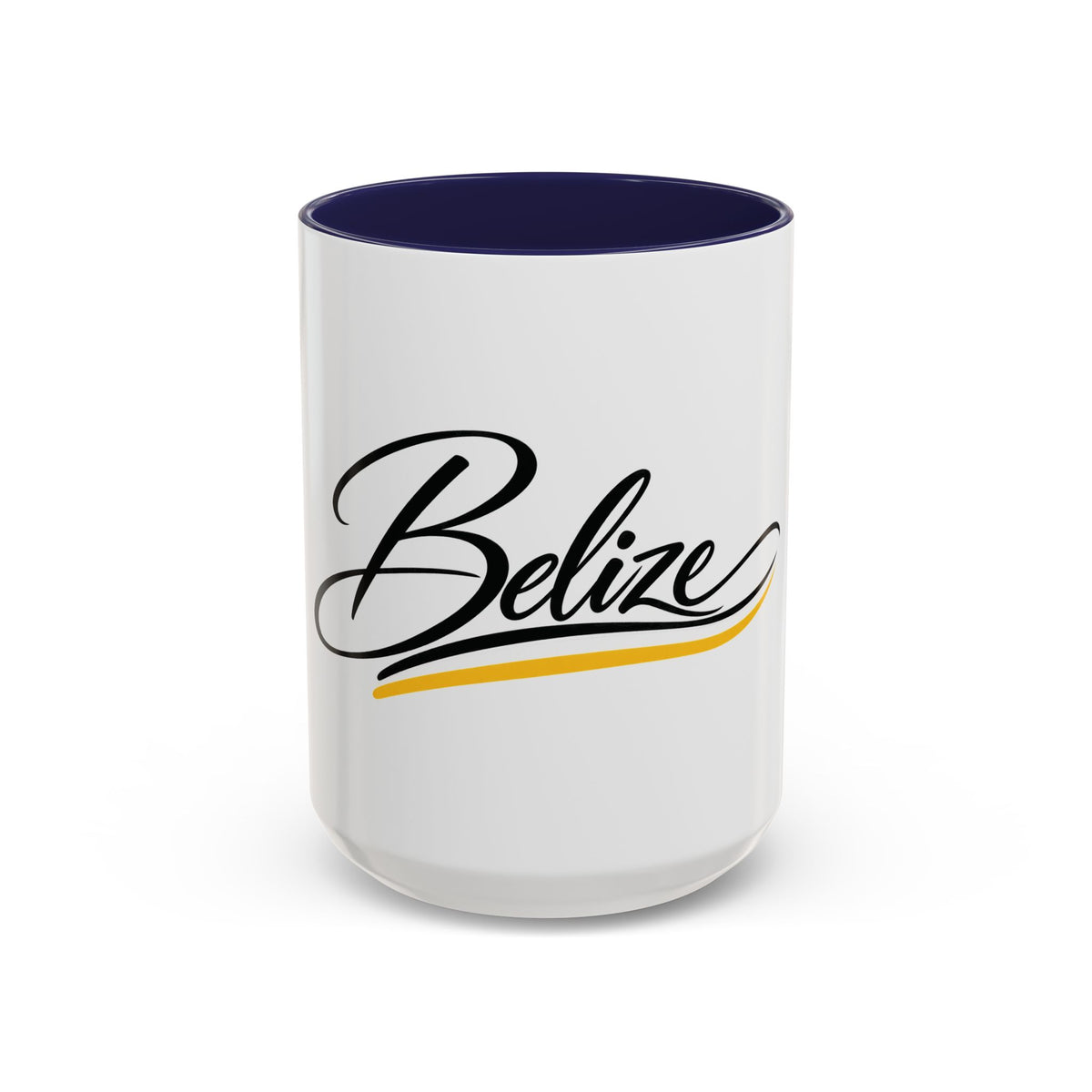 Belize Script Accent Coffee Mug — Tropical Travel Souvenir (11/15oz)