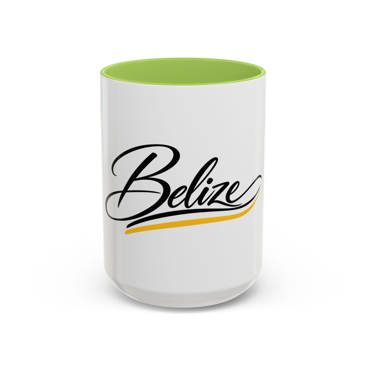 Belize Script Accent Coffee Mug — Tropical Travel Souvenir (11/15oz)
