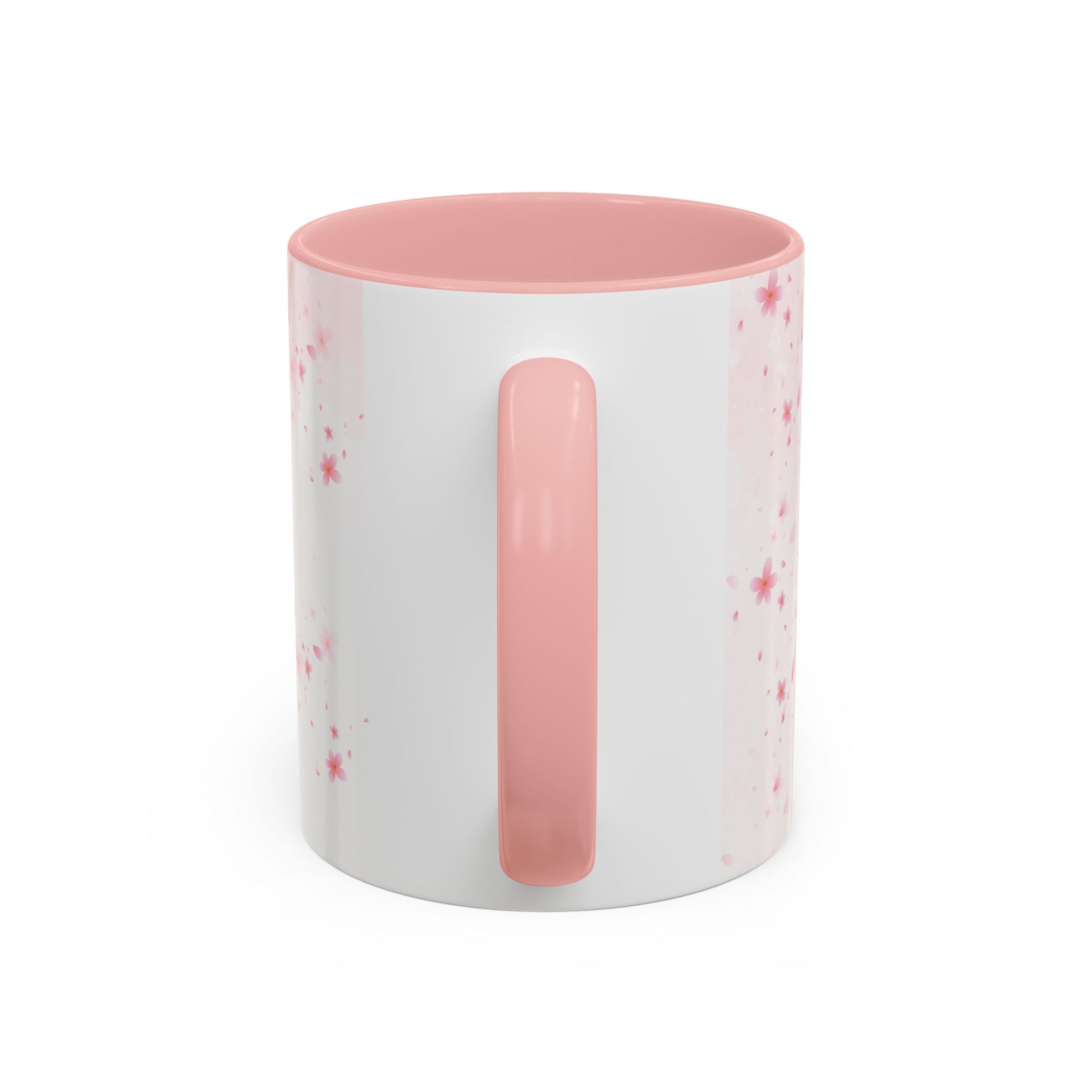 Uguchuru Accent Coffee Mug – Floral Pink Heart Design (11/15oz)
