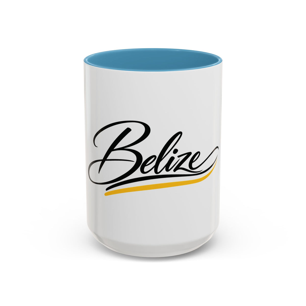 Belize Script Accent Coffee Mug — Tropical Travel Souvenir (11/15oz)