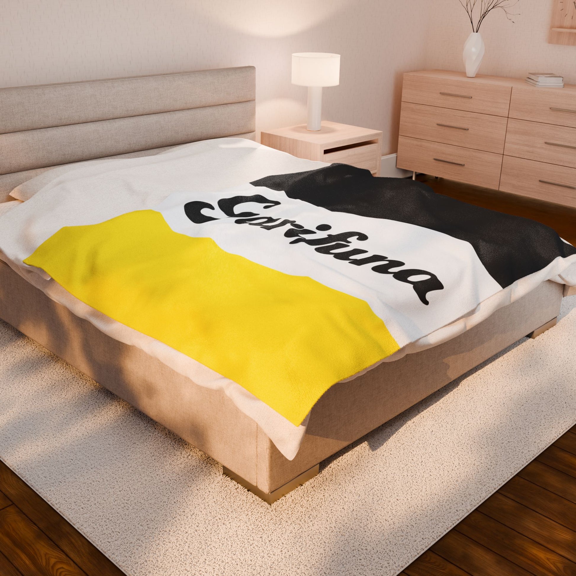 Garifuna Flag Velveteen Plush Blanket — Soft Cultural Throw for Home, Travel & Gifts