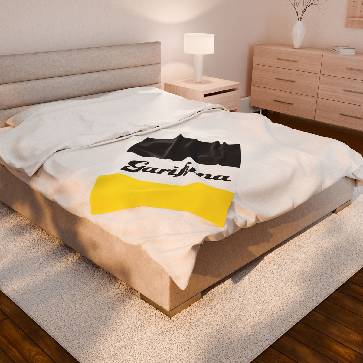 Garifuna Flag Velveteen Plush Blanket — Soft Cultural Throw for Home, Travel & Gifts