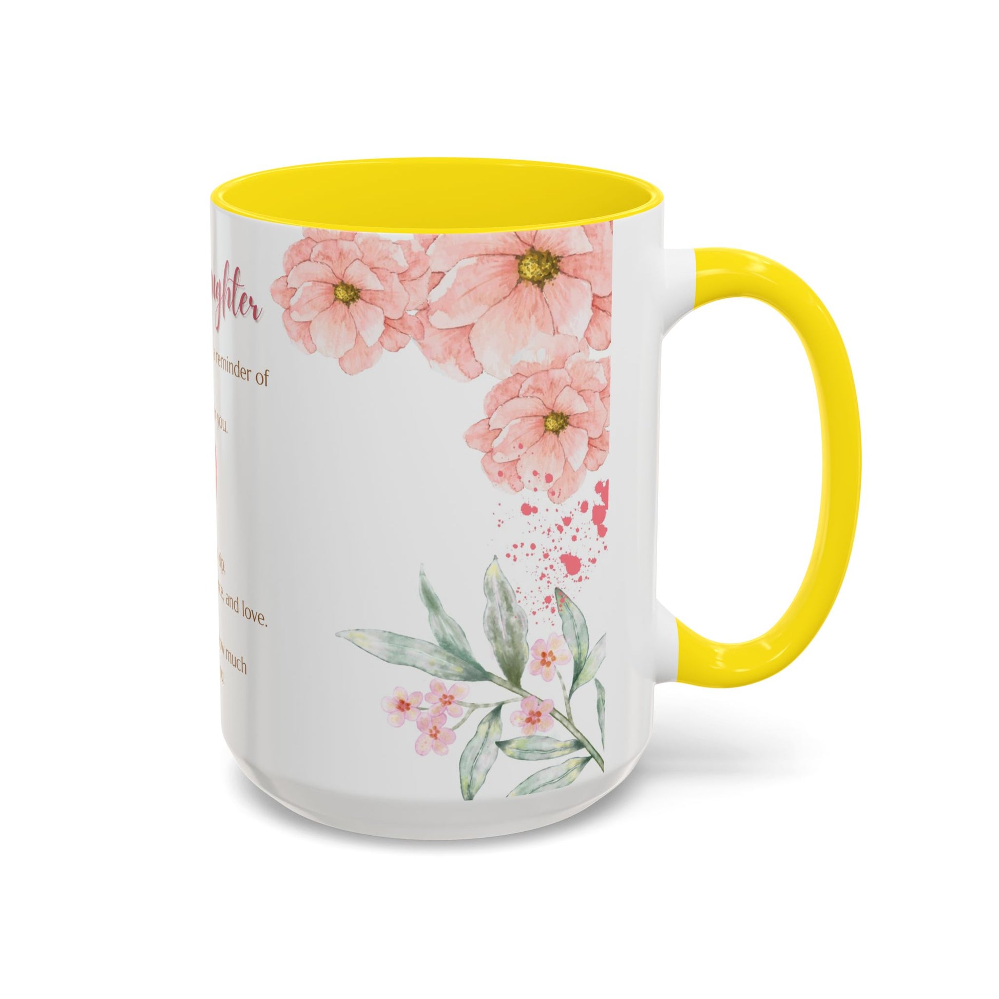 To My Daughter Floral Coffee Mug — Sentimental Gift for Daughter (11oz)