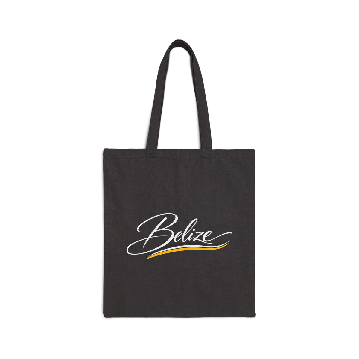 Belize Script Tote Bag — Cotton Canvas Beach & Travel Shopper