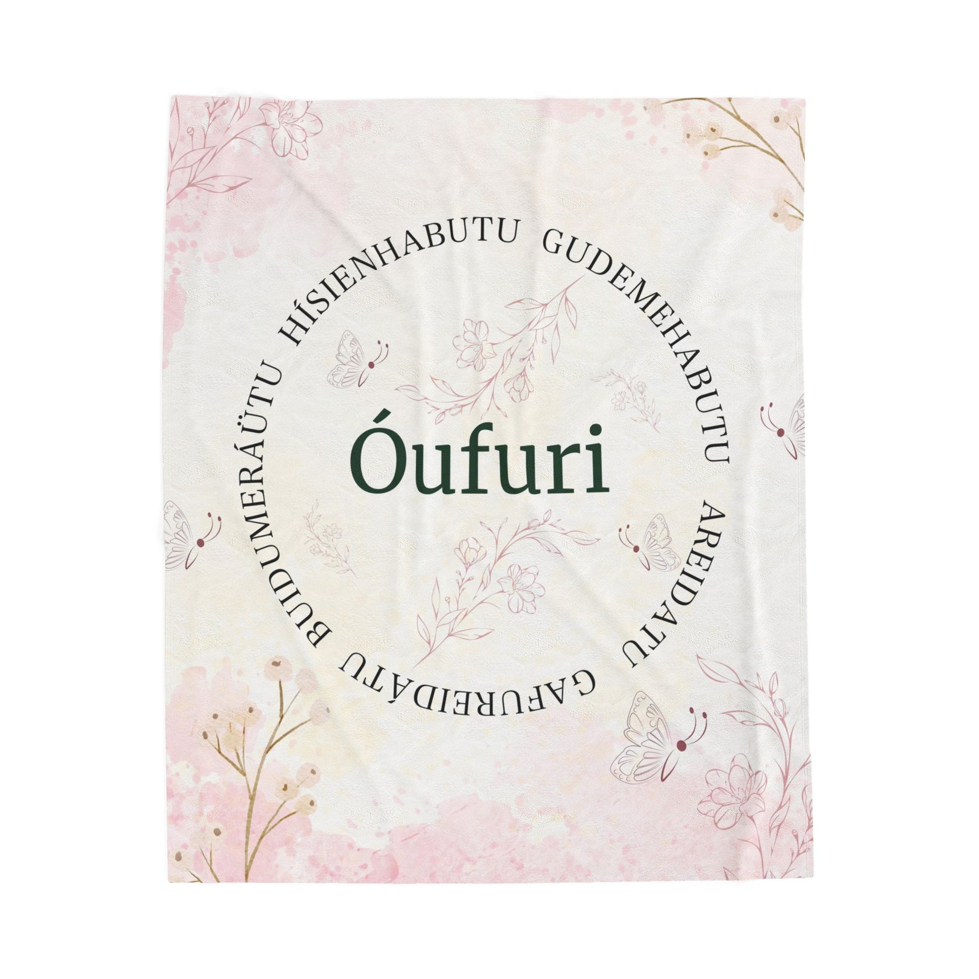 Óufuri' Floral Keepsake Throw