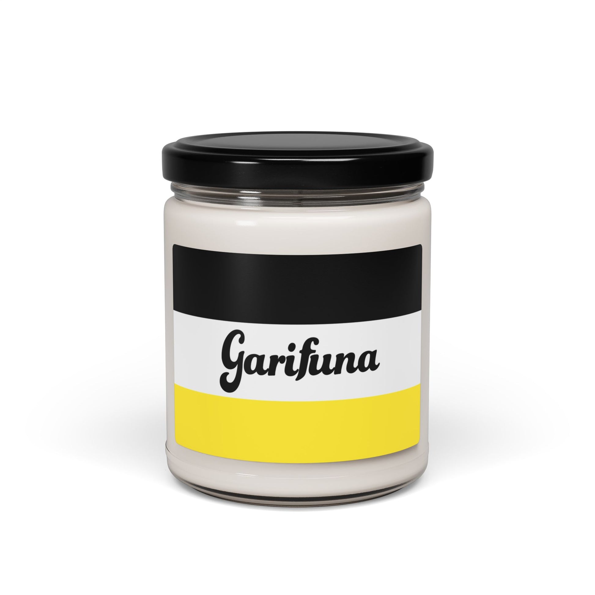 Garifuna Scented Soy Candle – 9 oz Jar (Heritage Flag Design)