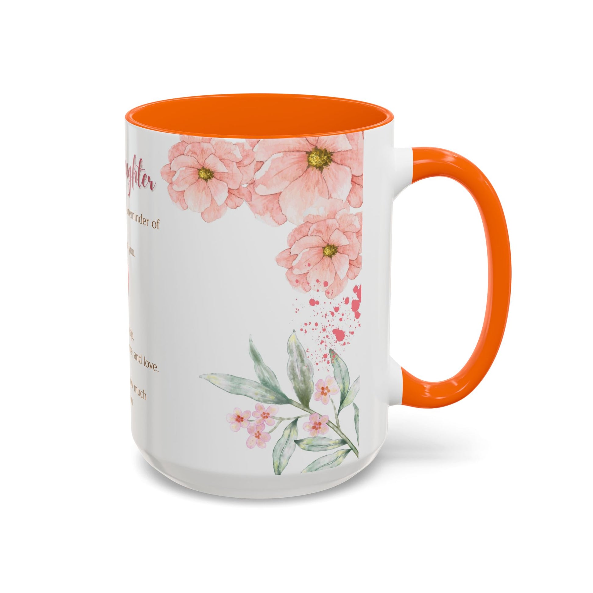 To My Daughter Floral Coffee Mug — Sentimental Gift for Daughter (11oz)
