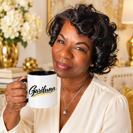 Garifuna Script Accent Coffee Mug — Pride & Culture 11/15oz