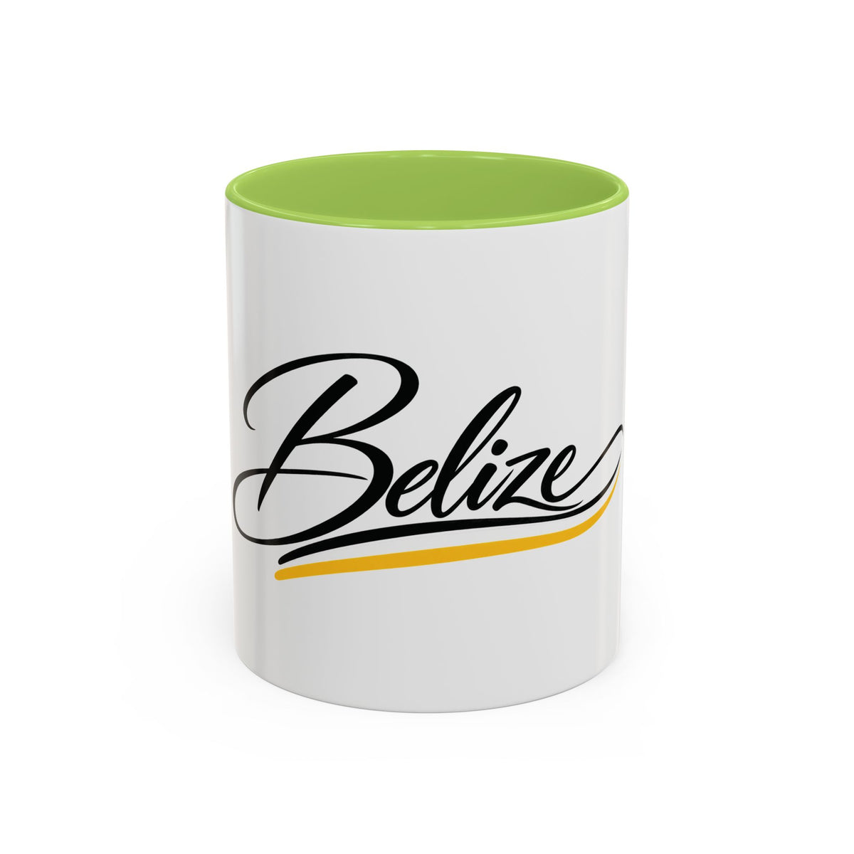 Belize Script Accent Coffee Mug — Tropical Travel Souvenir (11/15oz)