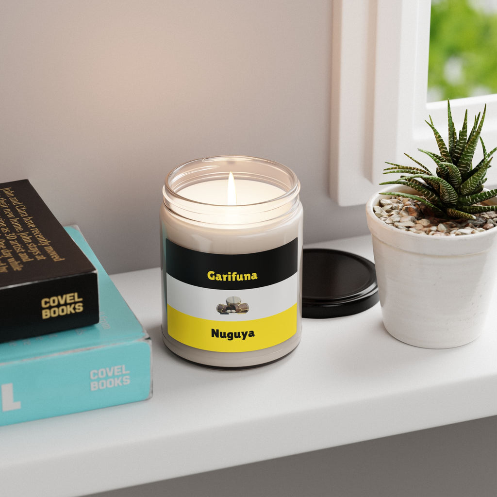 Garifuna Nuguya Scented Soy Candle – 9oz Cultural Aromatherapy Jar