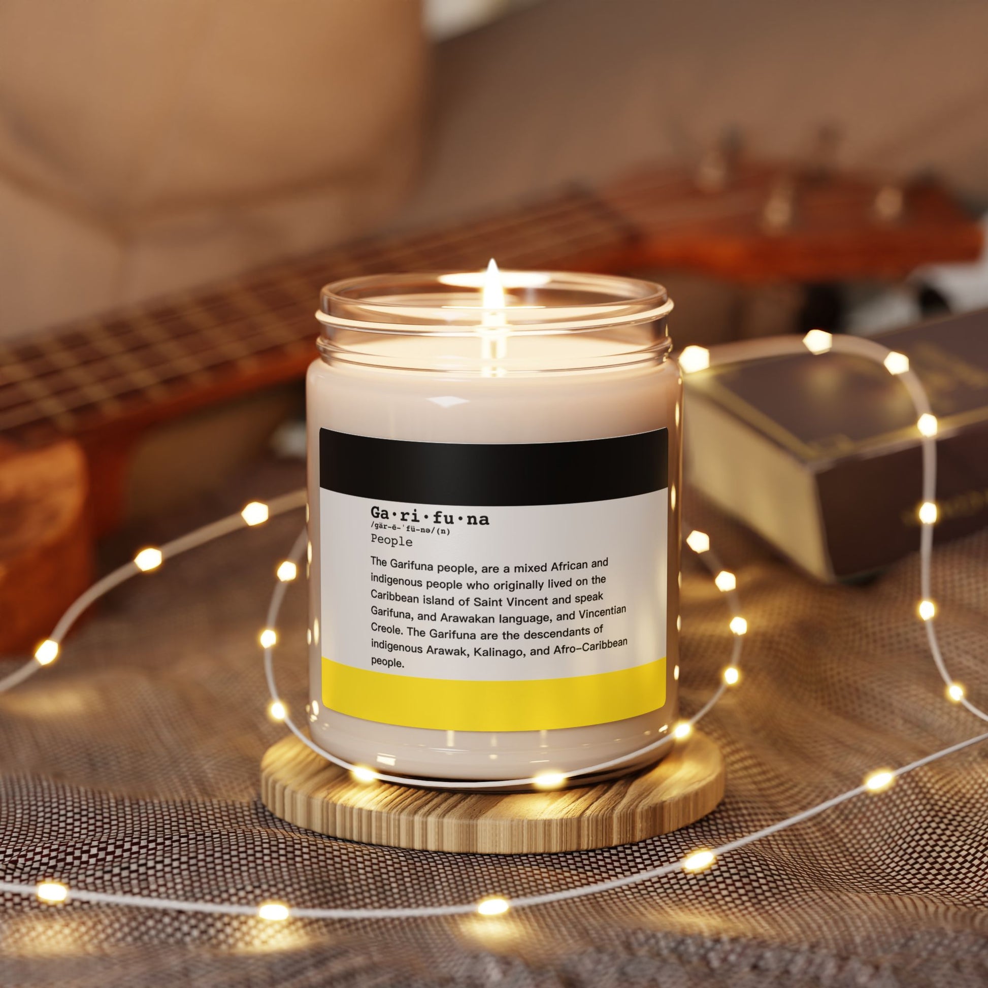 Scented Soy Candle — Garifuna Heritage Scent (9oz)