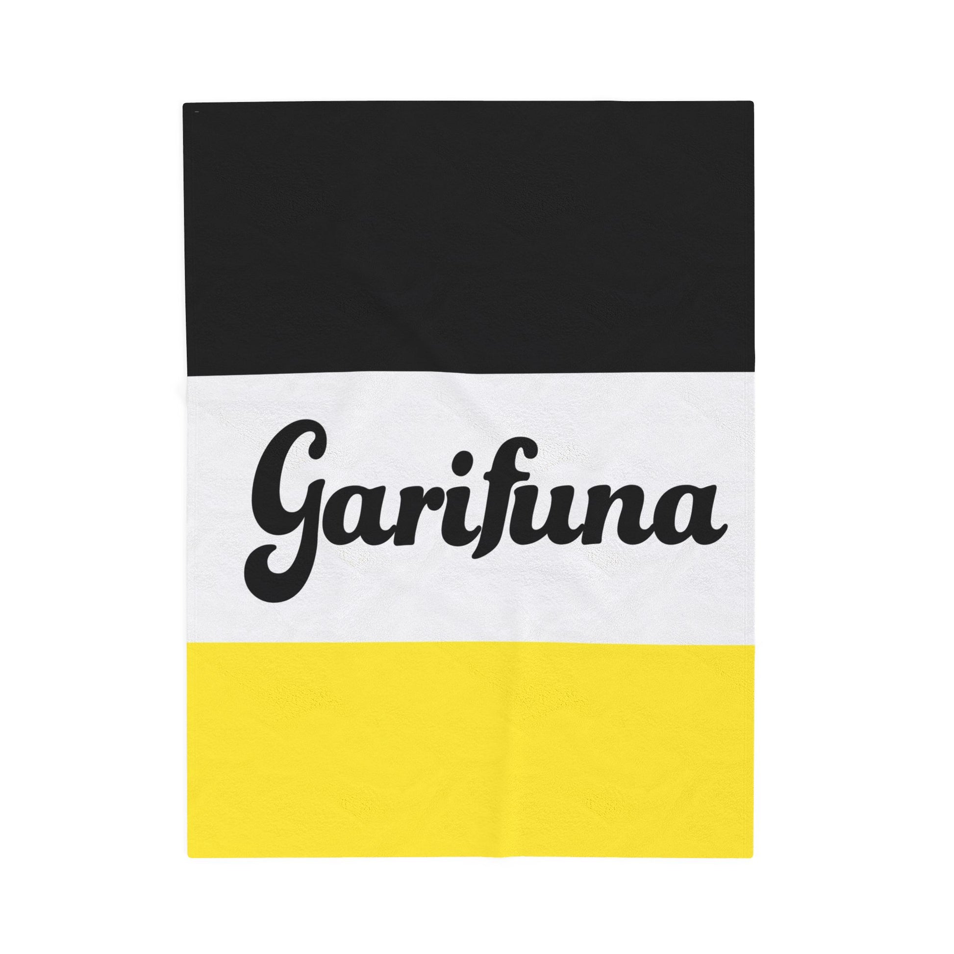 Garifuna Flag Velveteen Plush Blanket — Soft Cultural Throw for Home, Travel & Gifts