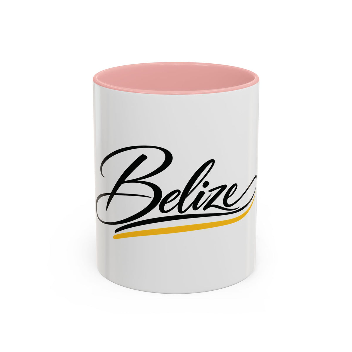 Belize Script Accent Coffee Mug — Tropical Travel Souvenir (11/15oz)