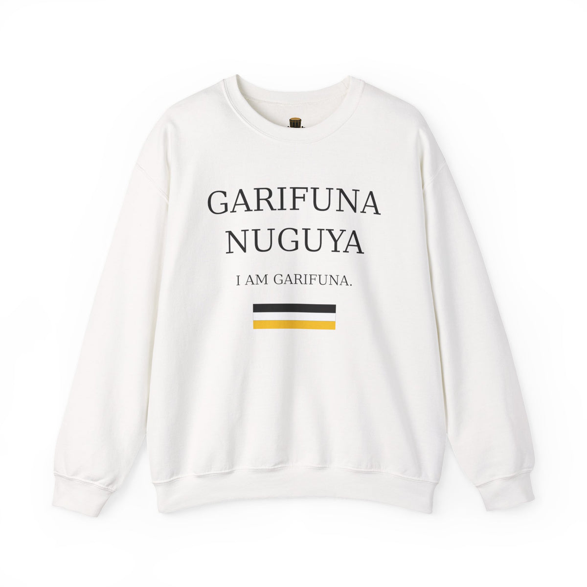Garifuna Nuguya Crewneck Sweatshirt — "I Am Garifuna" Heritage Pullover