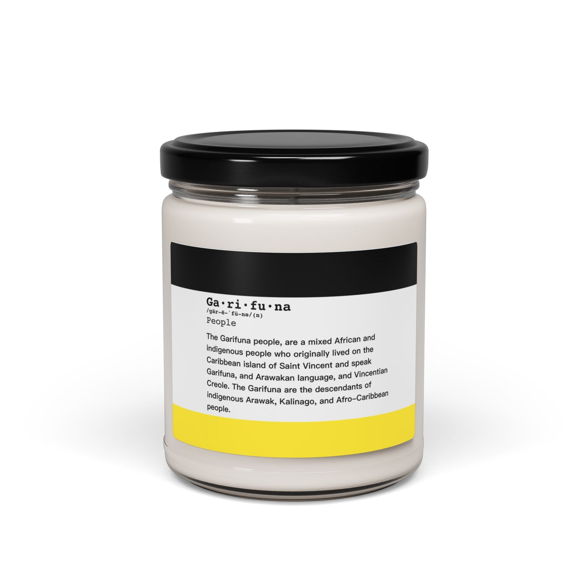 Scented Soy Candle — Garifuna Heritage Scent (9oz)