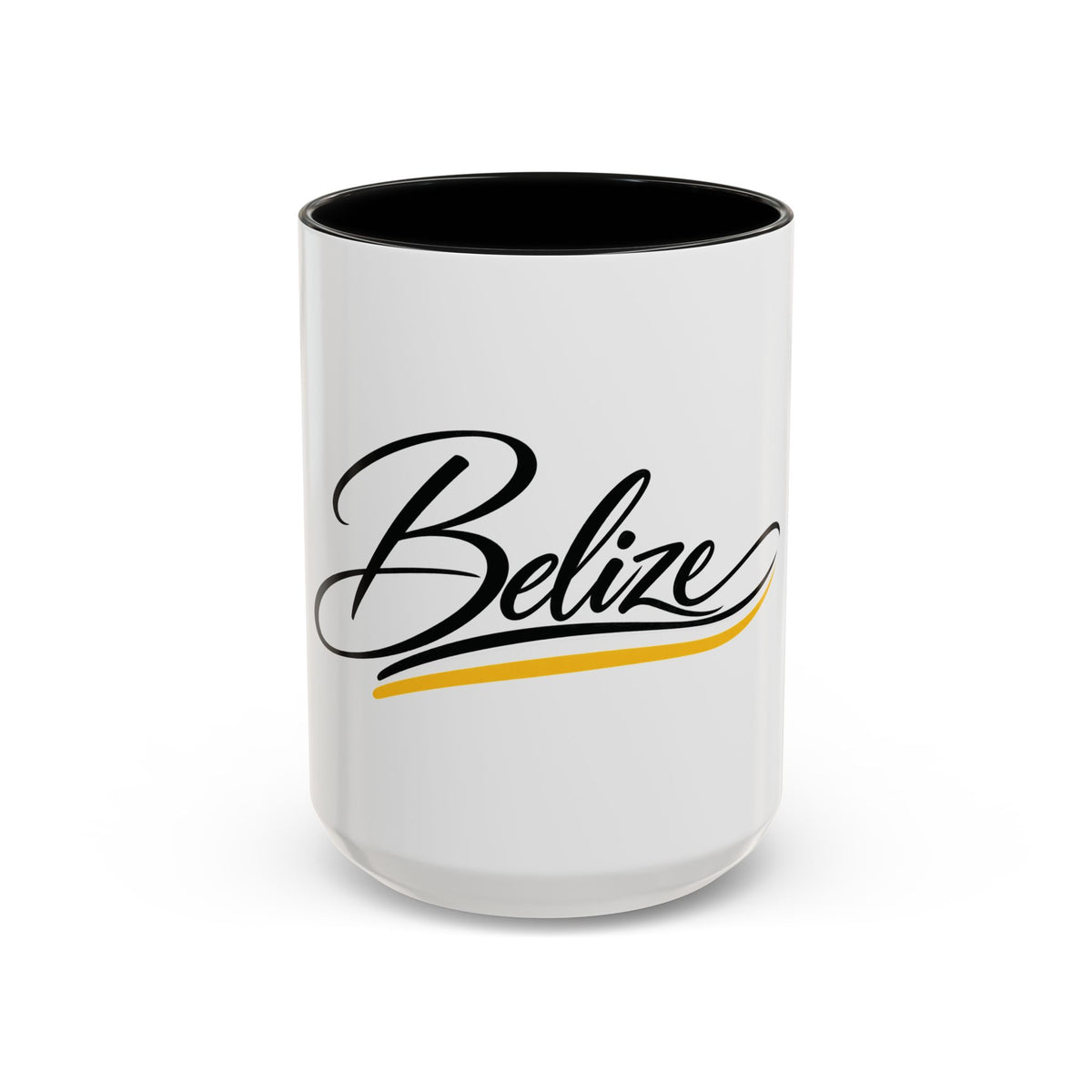 Belize Script Accent Coffee Mug — Tropical Travel Souvenir (11/15oz)