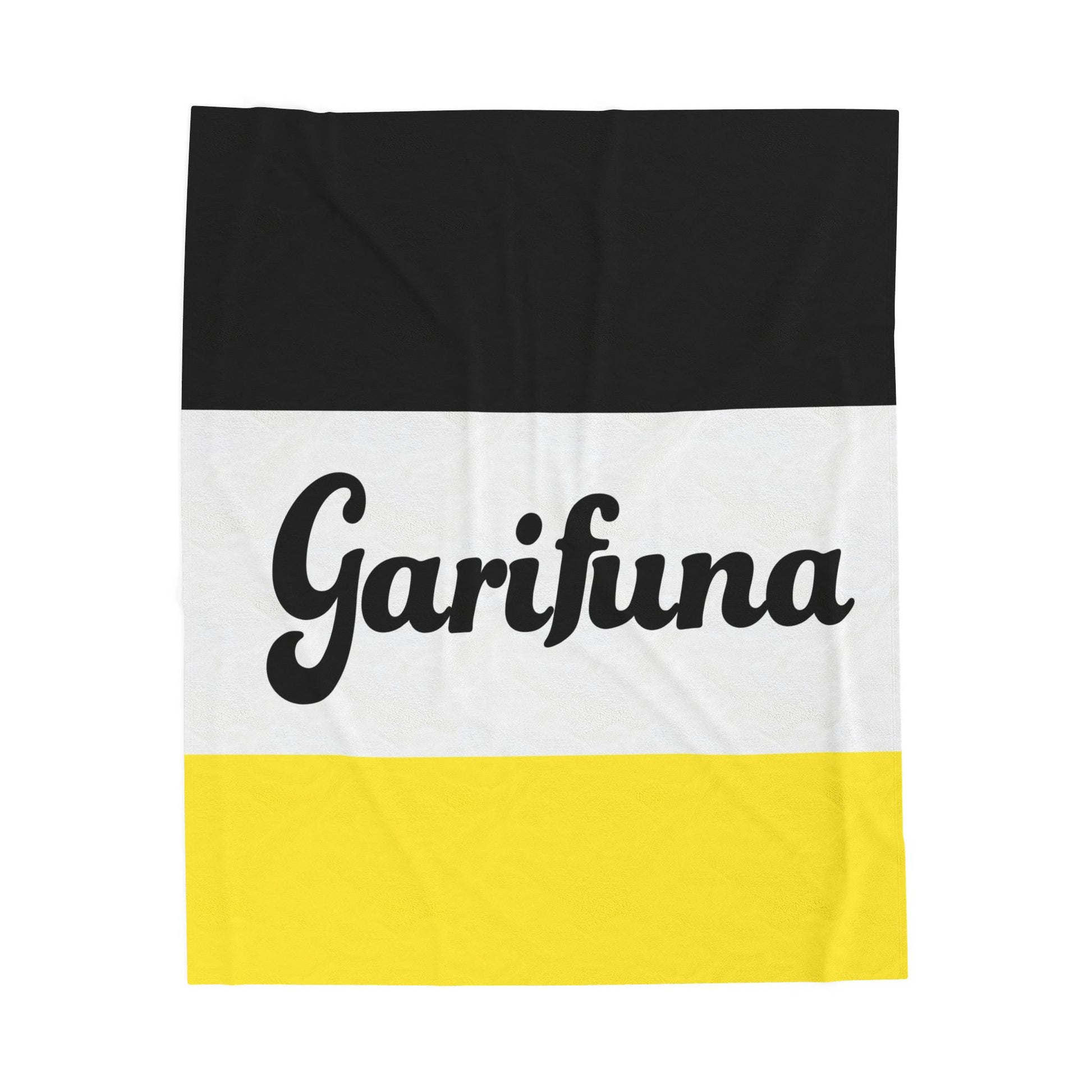 Garifuna Flag Velveteen Plush Blanket — Soft Cultural Throw for Home, Travel & Gifts