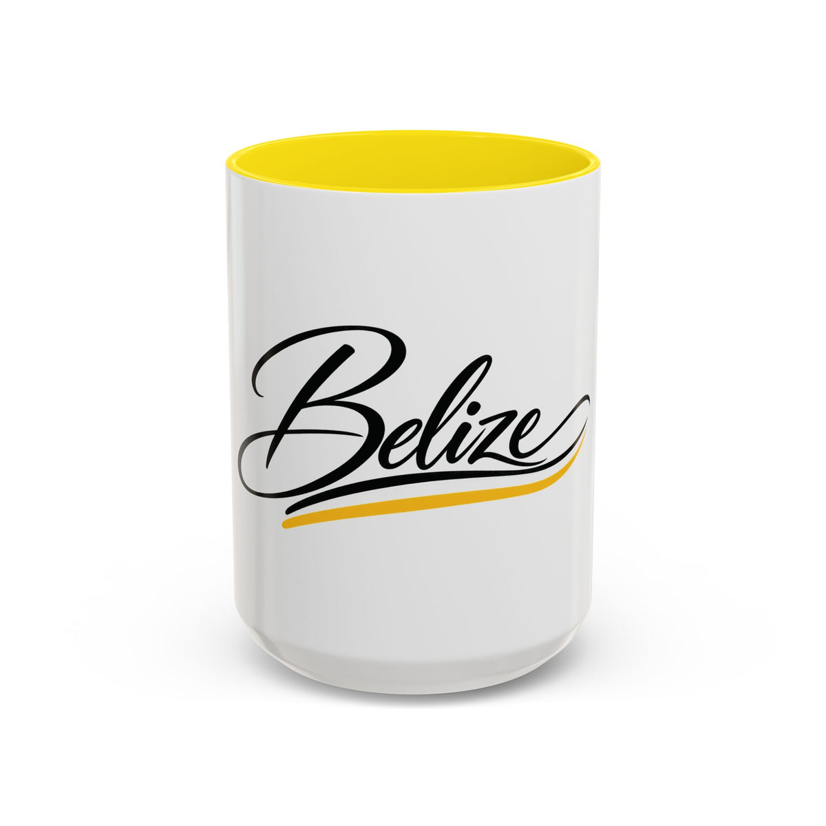Belize Script Accent Coffee Mug — Tropical Travel Souvenir (11/15oz)