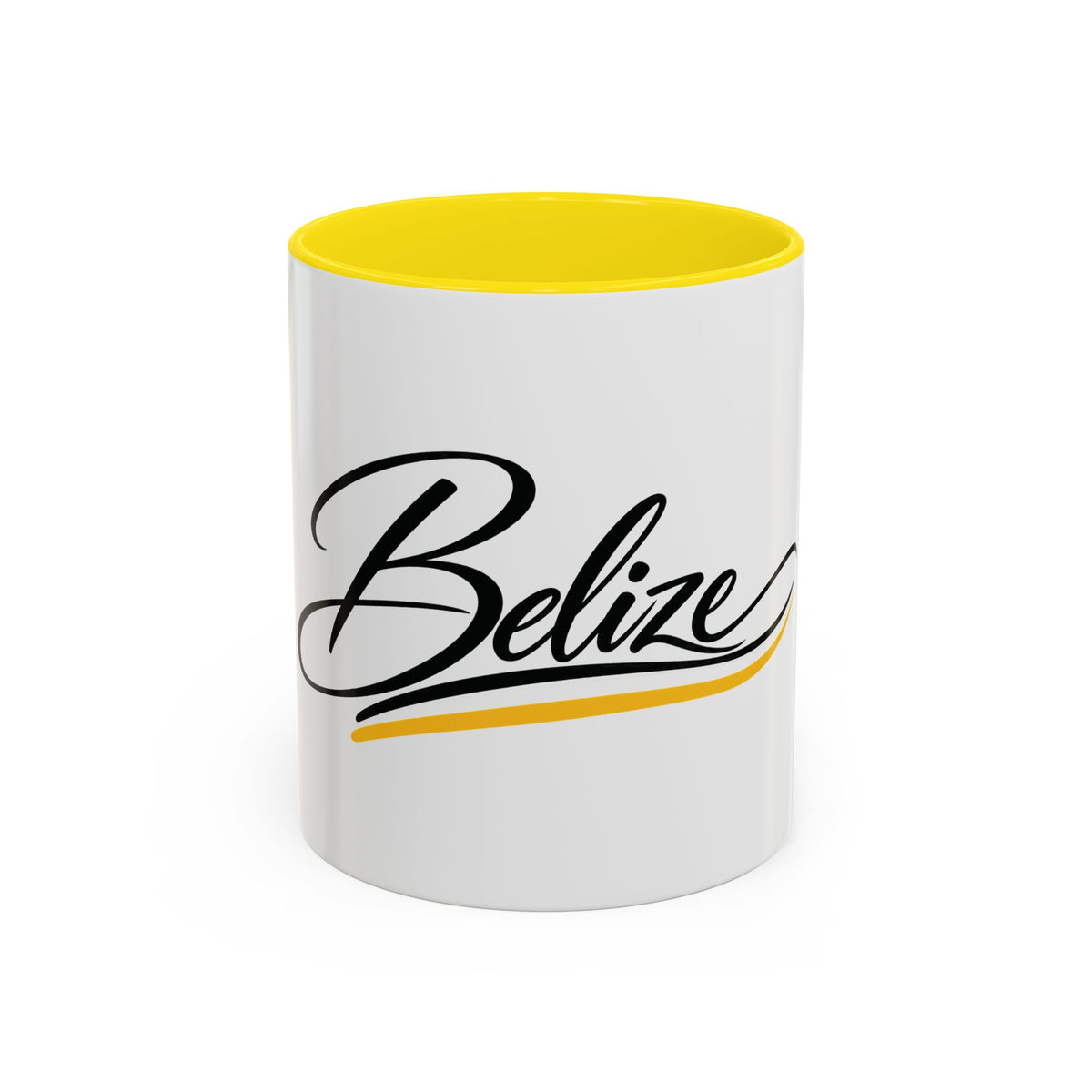Belize Script Accent Coffee Mug — Tropical Travel Souvenir (11/15oz)