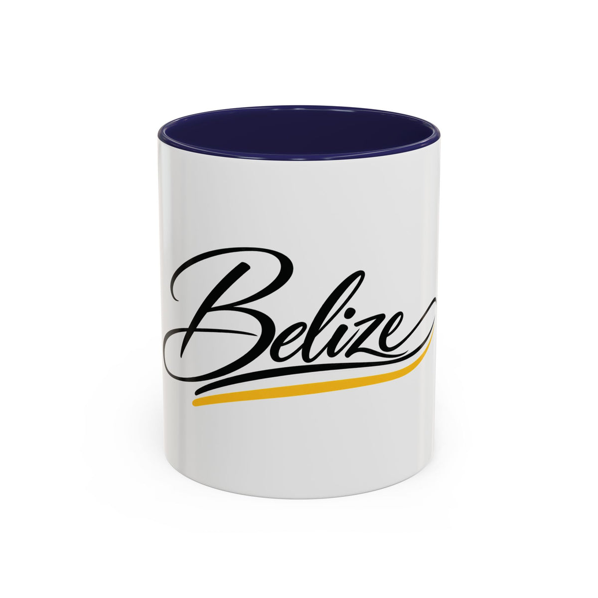 Belize Script Accent Coffee Mug — Tropical Travel Souvenir (11/15oz)