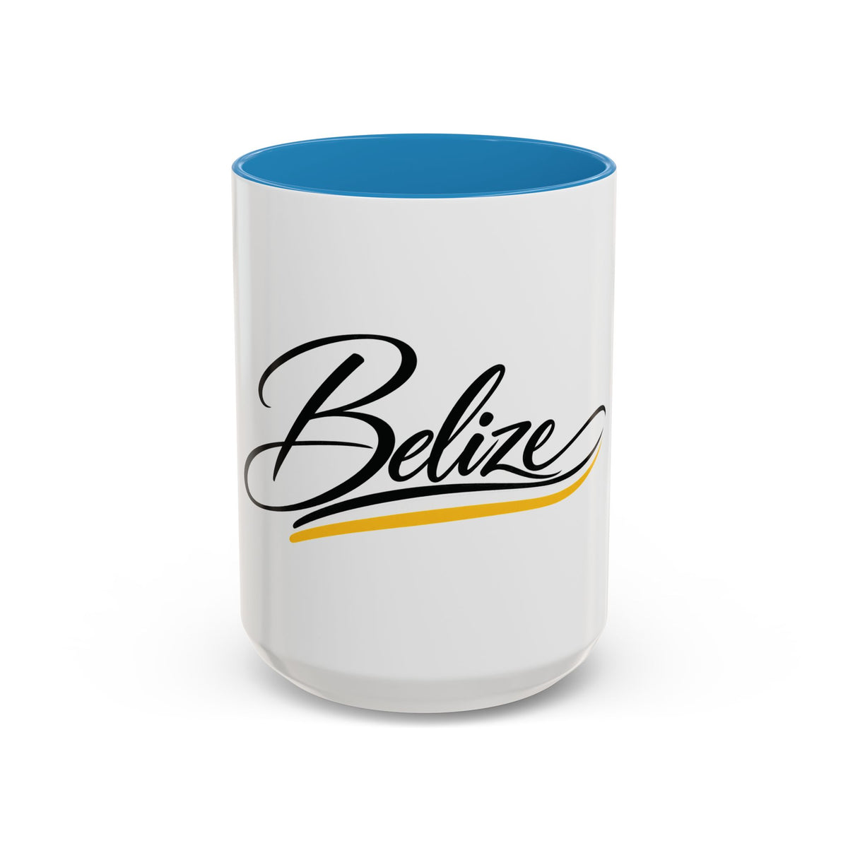 Belize Script Accent Coffee Mug — Tropical Travel Souvenir (11/15oz)