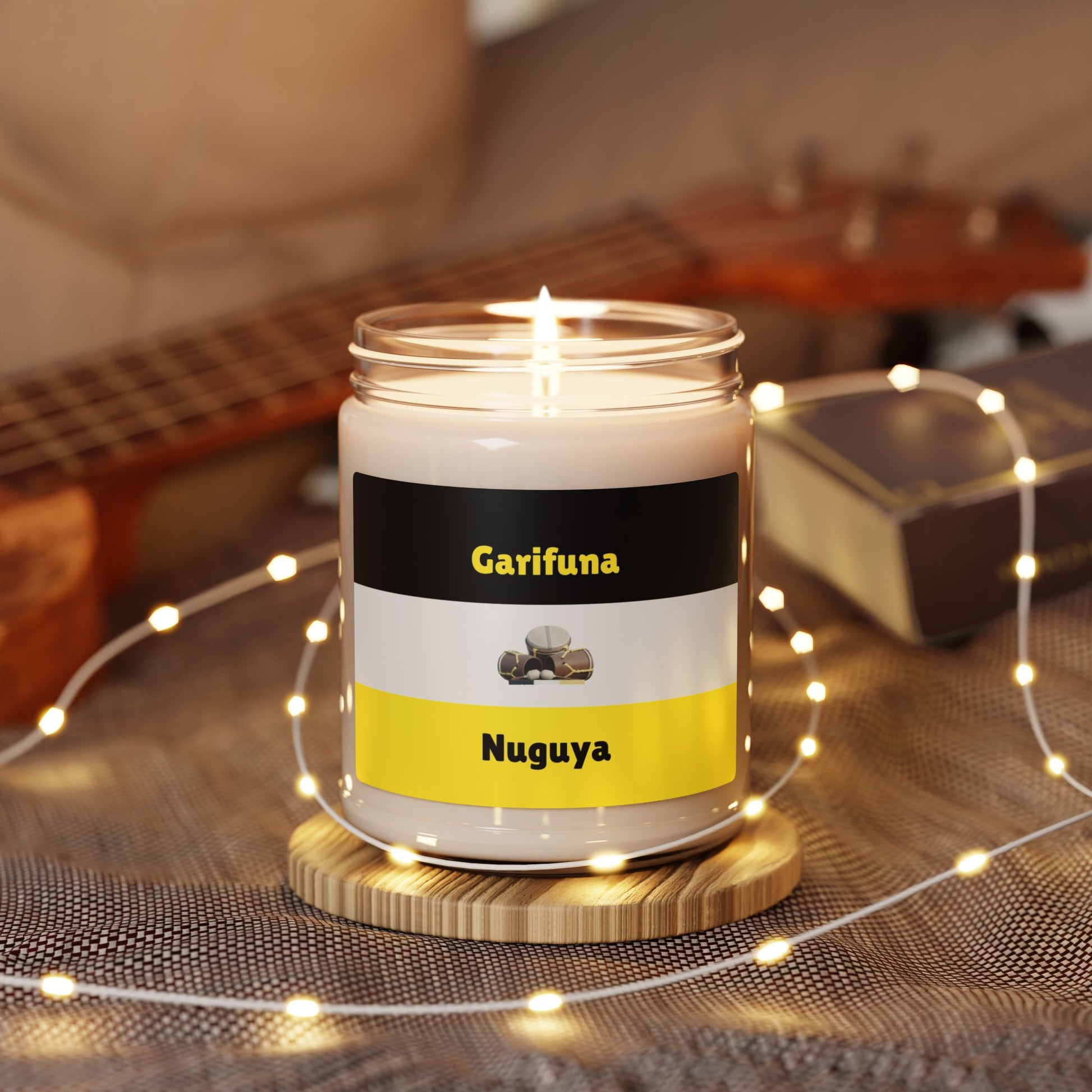 Garifuna Nuguya Scented Soy Candle – 9oz Cultural Aromatherapy Jar