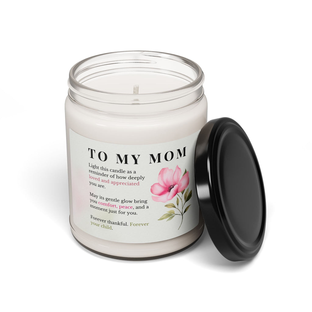 Mother’s  Scented Soy Candle 9oz – ‘To My Mother’ Floral Tribute