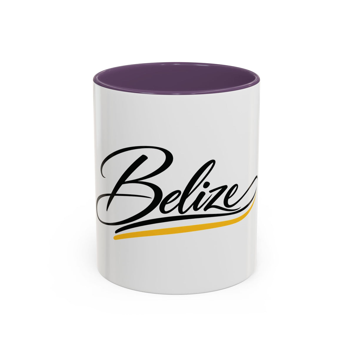 Belize Script Accent Coffee Mug — Tropical Travel Souvenir (11/15oz)