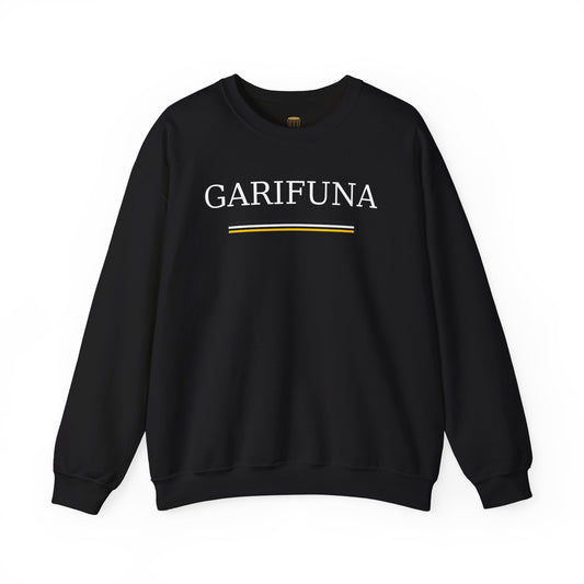 Garifuna Crewneck Sweatshirt — Garifuna Pride Pullover with Yellow Accent