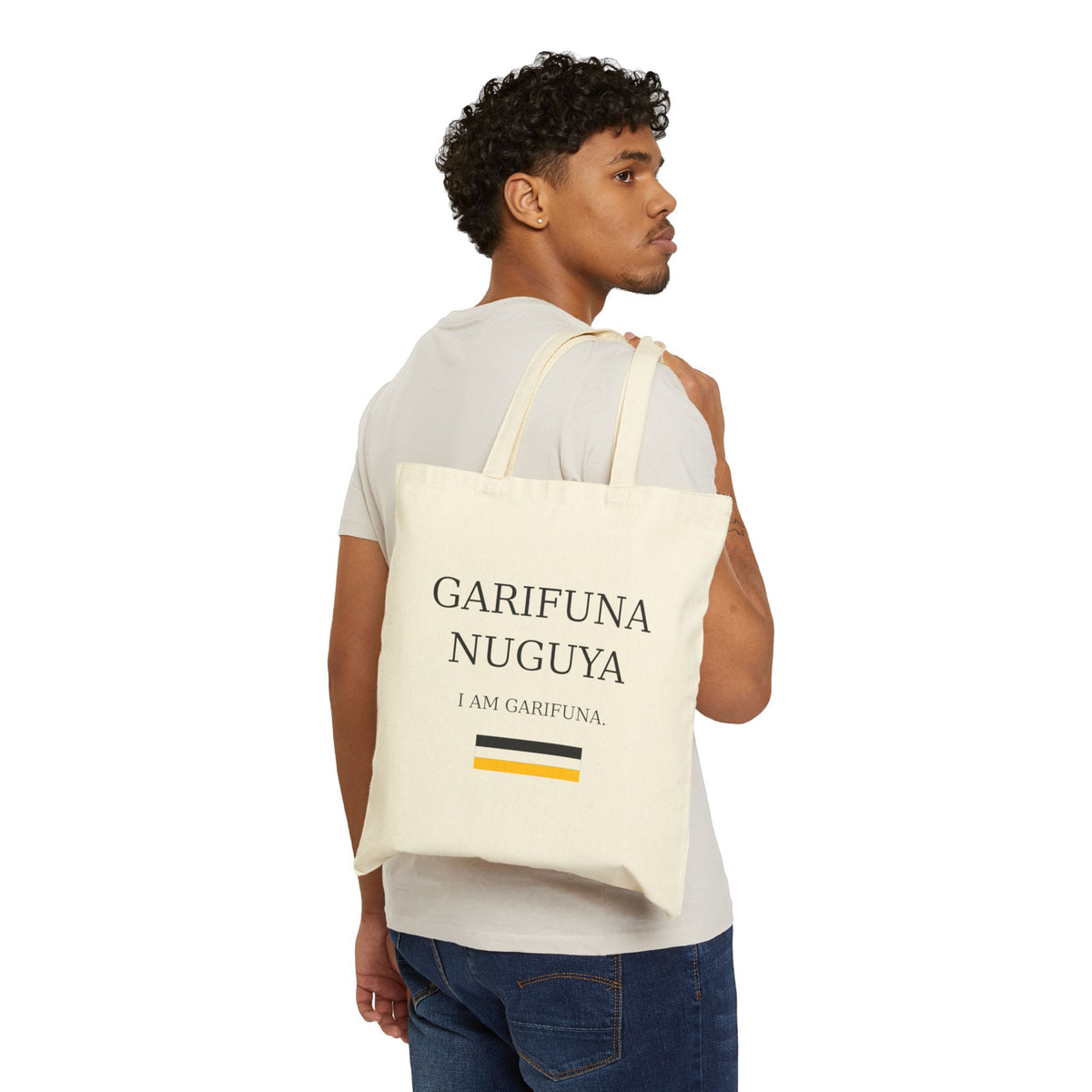Garifuna Nuguya Cotton Canvas Tote Bag