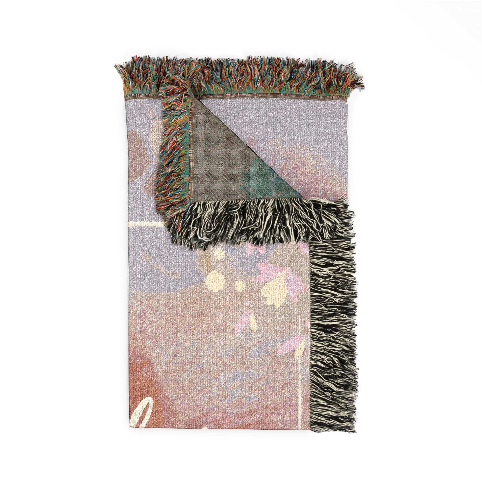 Woven Blanket — Personalized Keepsake Throw for Grandpa, Rustic Family Gift