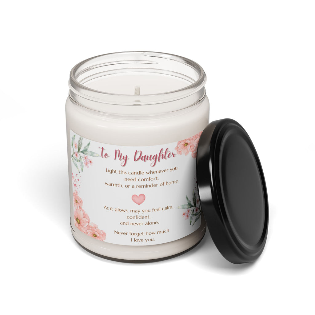 To My Daughter Scented Soy Candle — Floral Comfort Gift (9oz)