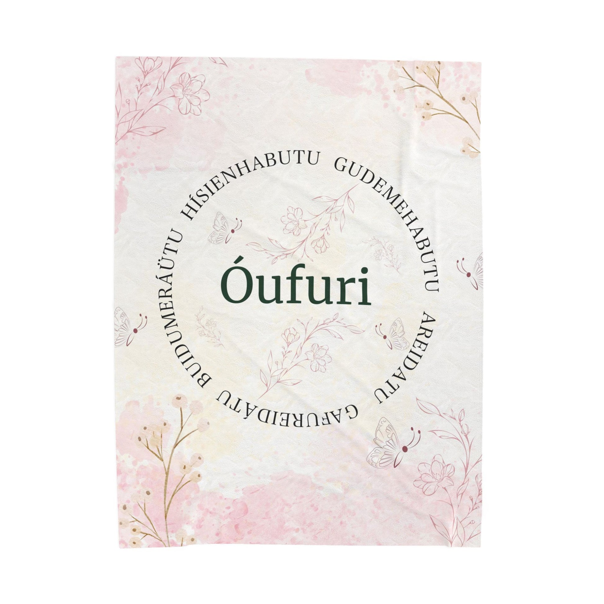 Óufuri' Floral Keepsake Throw