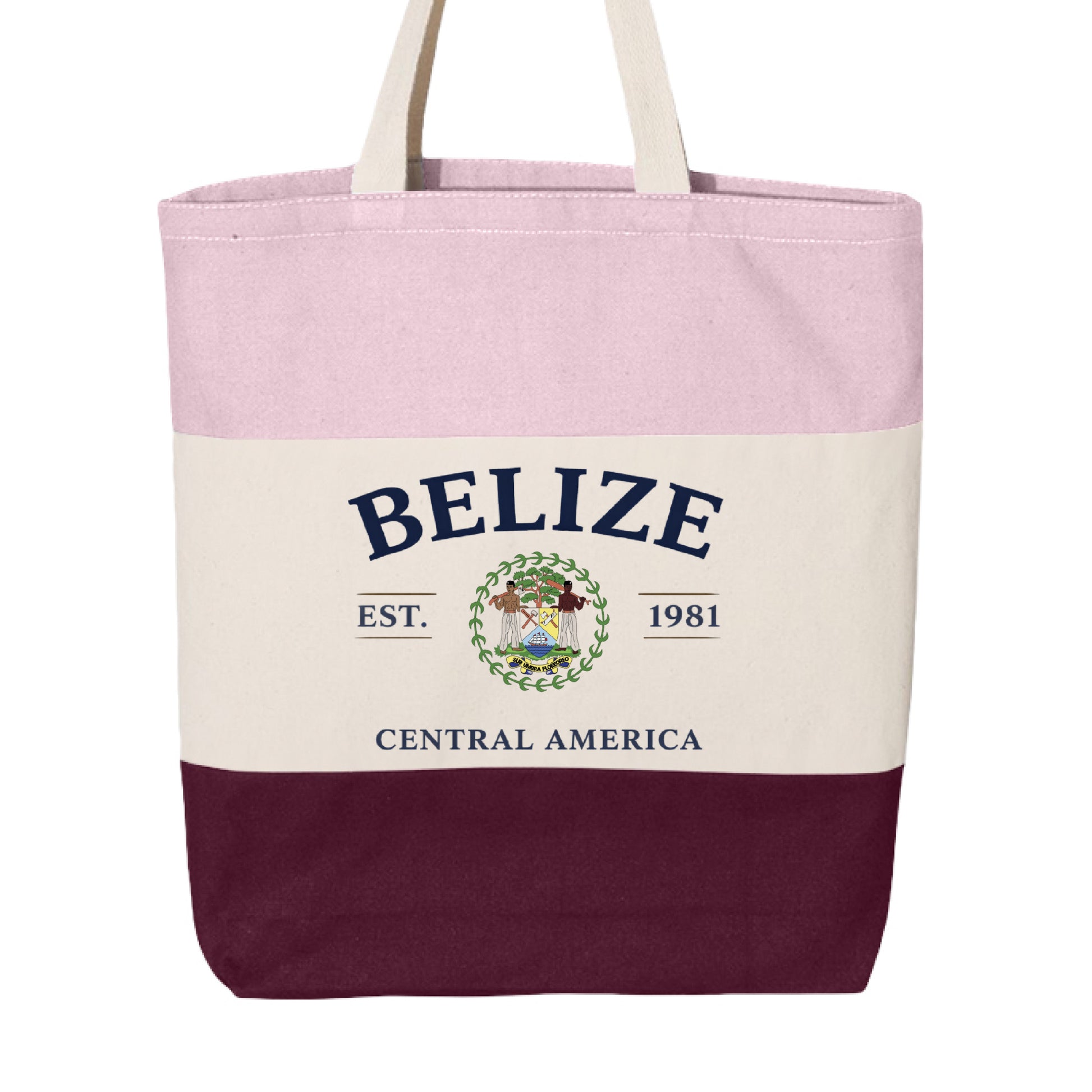 Maroon/ Natural/ Light Pink - FRONT